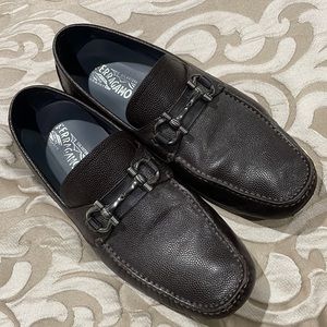 Men’s Ferragamo Parigi Drivers Moccassins Loafer 12EE Wide